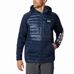 Columbia PFG Terminal™ Hybrid Insulated Hoodie Herr Marinblå (FRWYV6975)